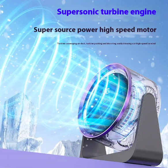 Air Circulation Mini Wireless Desk Fan